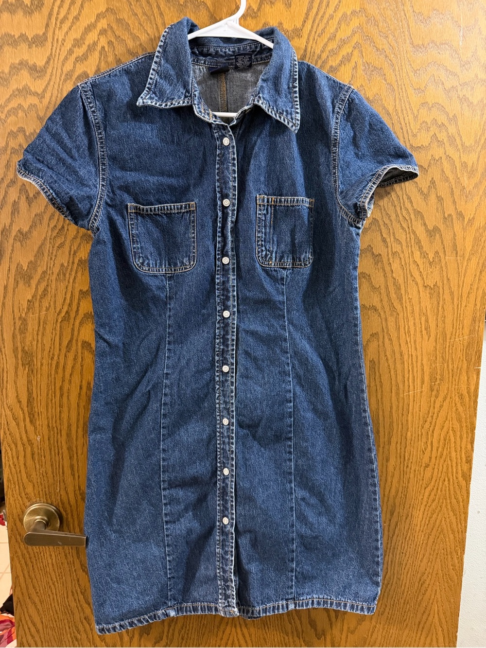 GAP Vintage Denim Button Front Shirt Dress Women’s 12